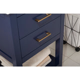 Design Element Cara 20" Blue Modern Single Sink Vanity