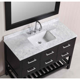 Design Element London 48"Espresso Transitional Single Sink Vanity Set