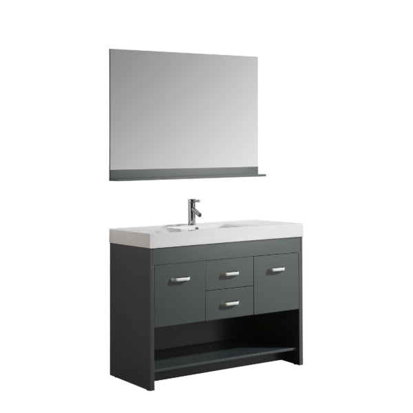 Citrus 48" Gray Modern Single Sink Vanity Set