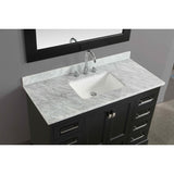 Design Element Omega 48" Espresso Transitional Single Sink Vanity