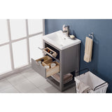 Design Element Klein 20" Gray Modern Single Sink Vanity