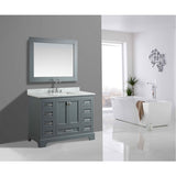 Design Element Omega 48" Gray Transitional Single Sink Vanity