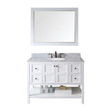 Virtu USA Winterfell 48" Single Bathroom Vanity w/ Round Sink, Mirror