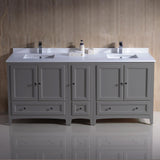 Fresca Oxford 72" Traditional Double Sink Bathroom Cabinets