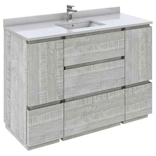 Fresca Formosa 47" Ash Modern Freestanding Bathroom Base Cabinet | FCB31-122412ASH-FC