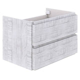 Fresca Formosa 53" Rustic White Modern Wall Hung Bathroom Base Cabinet | FCB31-123012RWH