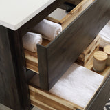 Fresca Formosa 60" Floor Standing Single Sink Modern Bathroom Cabinet w/ Top  Sink | FCB31-123612ACA-FC-CWH-U