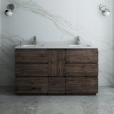 Fresca Formosa 58" Floor Standing Double Sink Modern Bathroom Cabinet | FCB31-241224ACA-FC