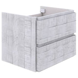 Fresca Formosa 46" Rustic White Modern Wall Hung Double Sink Bathroom Base Cabinet | FCB31-2424RWH