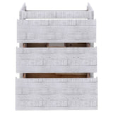 Fresca Formosa 70" Rustic White Modern Floor Standing Double Sink Bathroom Base Cabinet | FCB31-301230RWH-FC