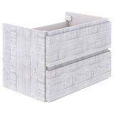 Fresca Formosa 70" Rustic White Modern Wall Mount Double Sink Bathroom Base Cabinet | FCB31-301230RWH