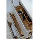 Fresca Formosa 60" Rustic White Modern Floor Standing Double Sink Bathroom Vanity | FCB31-3030ASH-FC-CWH-U
