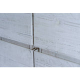 Fresca Formosa 58" Rustic White Modern Wall Hung Double Sink Bathroom Base Cabinet | FCB31-3030RWH