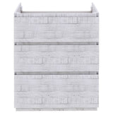 Fresca Formosa 29" Rustic White Modern Freestanding Bathroom Base Cabinet | FCB3130RWH-FC