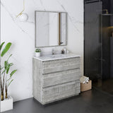 Fresca Formosa 36" Ash Modern Floor Standing Bathroom Vanity | FCB3136ASH-FC-CWH-U