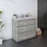Fresca Formosa 36" Ash Modern Floor Standing Bathroom Vanity | FCB3136ASH-FC-CWH-U