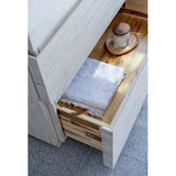 Fresca Formosa 35" Rustic White Modern Freestanding Bathroom Base Cabinet | FCB3136RWH-FC