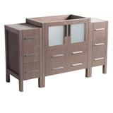 Fresca Torino 54" Gray Oak Modern Bathroom Cabinets