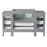 Fresca Torino 54" Gray Modern Bathroom Cabinets