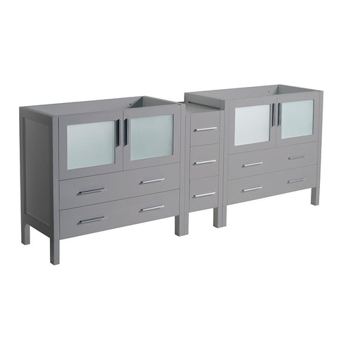 Fresca Torino 83" Gray Modern Bathroom Cabinet