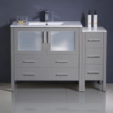 Fresca Torino 48" Gray Modern Bathroom Cabinets w/ Integrated Sink