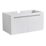 Fresca Vista White Modern Bathroom Base Cabinet