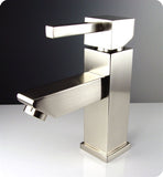 Fresca Parma 24" White Pedestal Sink w/ Medicine Cabinet - Modern Vanity
