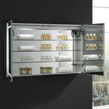Fresca Spazio 48" Wide x 30" Tall Bathroom Medicine Cabinet w/ LED Lighting