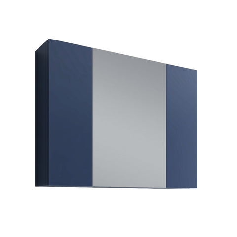 Fresca 32" Royal Blue Bathroom Medicine Cabinet w/ 3 Doors | FMC6183RBL
