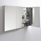 Fresca 50" Wide x 36" Tall Bathroom Medicine Cabinet w/ Mirrors