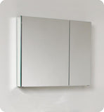 Fresca 30" Wide x 26" Tall Bathroom Medicine Cabinet w/ Mirrors