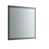 Fresca Angelo 30" Wide x 30" Tall Bathroom Mirror w/ Halo Style LED Lighting