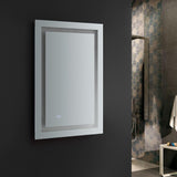 Fresca Santo 24" Wide x 36" Tall Bathroom Mirror w/ LED Lighting