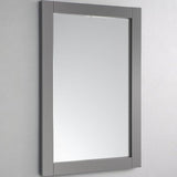 Fresca Transitional 24"X30" Reversible Mount Mirror in Gray | FMR6124GR