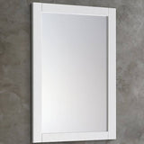 Fresca Transitional 24"X30" Reversible Mount Mirror in White | FMR6124WH
