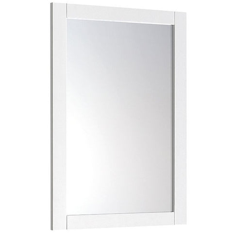 Fresca Transitional 24"X30" Reversible Mount Mirror in White | FMR6124WH