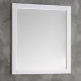 Fresca Transitional 36"X30" Reversible Mount Mirror in White | FMR6136WH