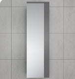 Fresca Caro 12" Gray Mirrored Side Cabinet | FST6163GR