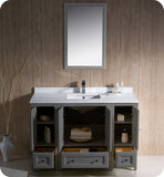 Fresca Oxford 48" Gray Traditional Bathroom Vanity