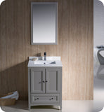 Fresca Oxford 24" Gray Traditional Bathroom Vanity