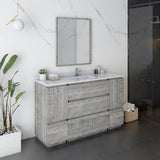 Fresca Formosa 54"Ash Modern Floor Standing Bathroom Vanity Set | FVN31-123012ASH-FC
