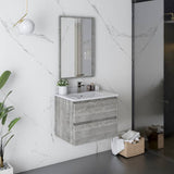 Fresca Formosa 24" Ash Modern Wall Hung Bathroom Vanity Set | FVN3124ASH