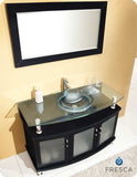 Fresca Contento 48" Espresso Modern Bathroom Vanity w/ Mirror
