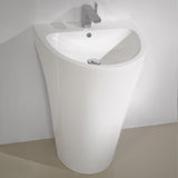 Fresca Parma 24" White Pedestal Sink w/ Medicine Cabinet