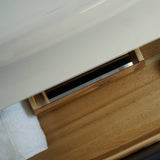 Lucera Modern 36" Royal Blue Wall Hung Vessel Sink Bathroom Vanity- Right Offset | FCB6136RBL-VSL-R-CWH-V
