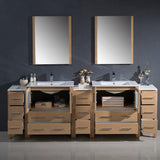 Fresca Torino 96" Integrated Double Sink Vanity