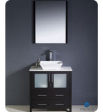 Fresca Torino 30" Espresso Modern Bathroom Vanity w/ Vessel Sink