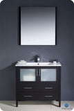 Fresca Torino 36" Espresso Modern Bathroom Vanity w/ Integrated Sink