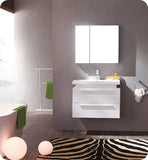Fresca Medio 32" White Modern Bathroom Vanity w/ Medicine Cabinet