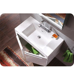 Fresca Vista 36" White Modern Bathroom Vanity w/ Medicine Cabinet